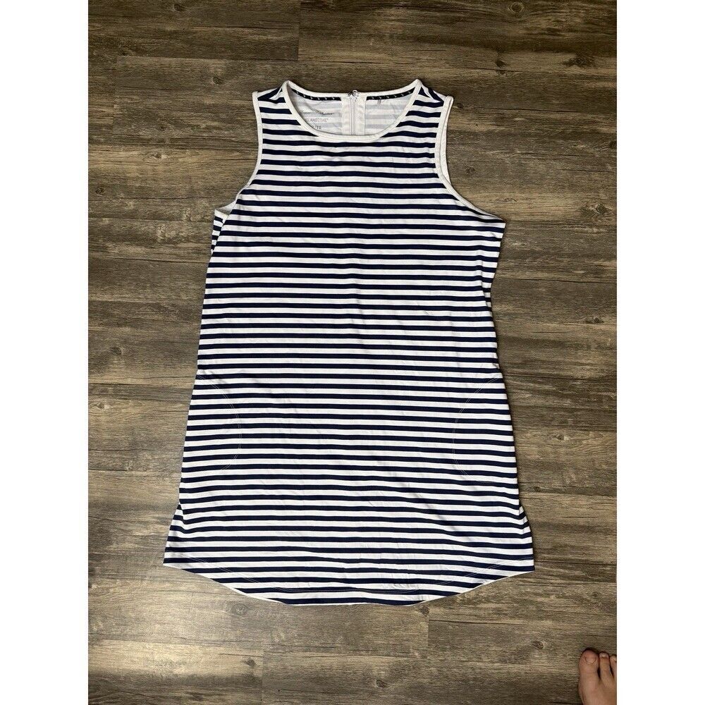 Tommy Bahama IslandZone Dress Womens Sleeveless Striped Quarter Zip Resort XL